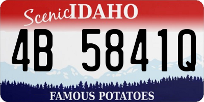 ID license plate 4B5841Q
