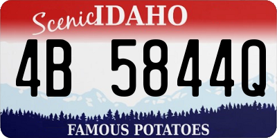 ID license plate 4B5844Q