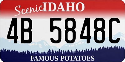 ID license plate 4B5848C