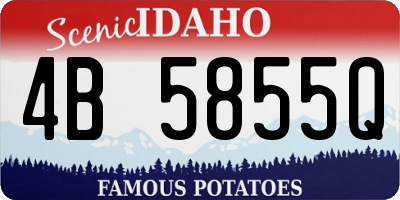 ID license plate 4B5855Q