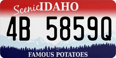 ID license plate 4B5859Q
