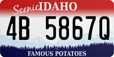 ID license plate 4B5867Q