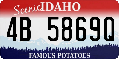 ID license plate 4B5869Q