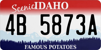 ID license plate 4B5873A
