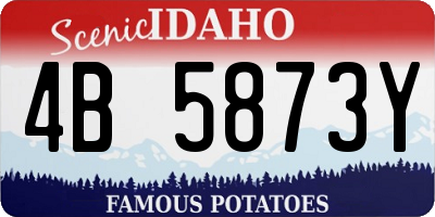 ID license plate 4B5873Y