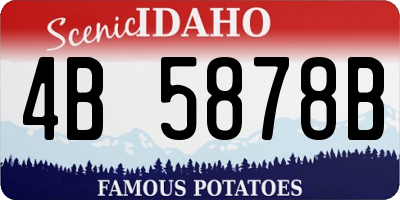 ID license plate 4B5878B