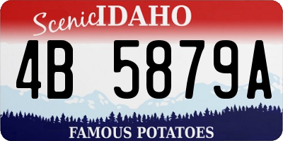 ID license plate 4B5879A