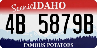 ID license plate 4B5879B