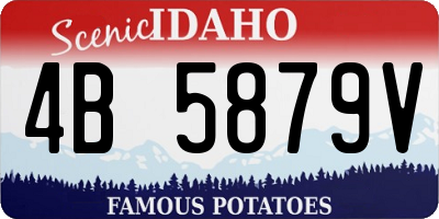 ID license plate 4B5879V