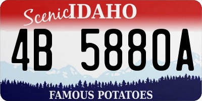 ID license plate 4B5880A