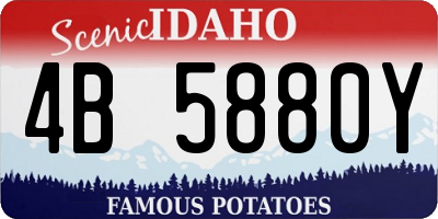 ID license plate 4B5880Y