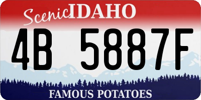 ID license plate 4B5887F