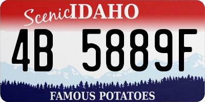 ID license plate 4B5889F