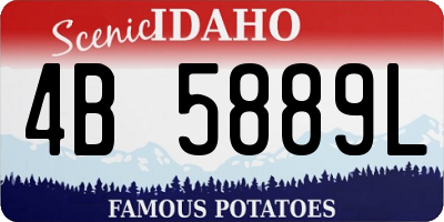 ID license plate 4B5889L