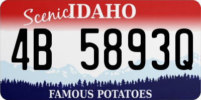ID license plate 4B5893Q