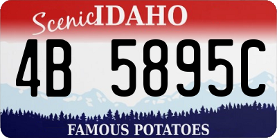 ID license plate 4B5895C