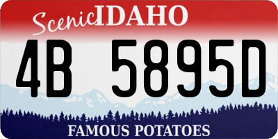 ID license plate 4B5895D