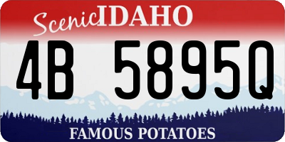 ID license plate 4B5895Q