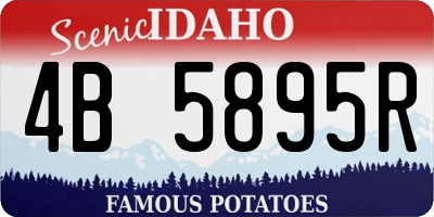 ID license plate 4B5895R