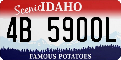 ID license plate 4B5900L