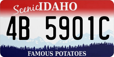 ID license plate 4B5901C