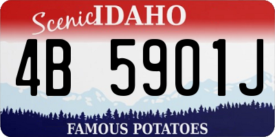 ID license plate 4B5901J