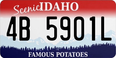 ID license plate 4B5901L