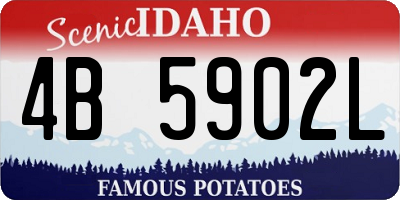 ID license plate 4B5902L