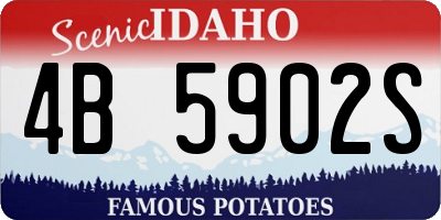 ID license plate 4B5902S