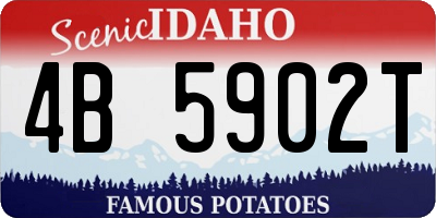 ID license plate 4B5902T
