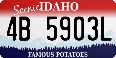 ID license plate 4B5903L
