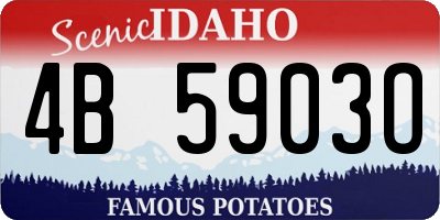 ID license plate 4B5903O