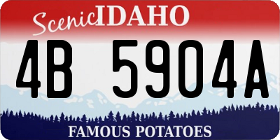 ID license plate 4B5904A