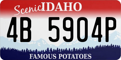 ID license plate 4B5904P