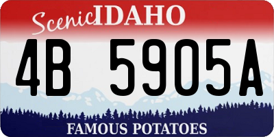 ID license plate 4B5905A