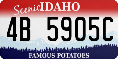 ID license plate 4B5905C