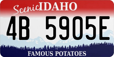 ID license plate 4B5905E