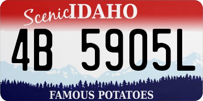 ID license plate 4B5905L