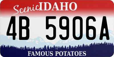 ID license plate 4B5906A