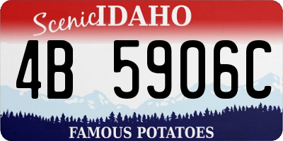 ID license plate 4B5906C