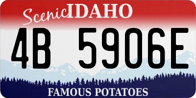 ID license plate 4B5906E