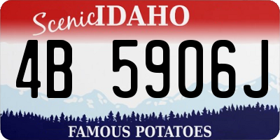 ID license plate 4B5906J