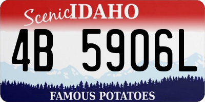 ID license plate 4B5906L