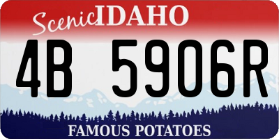 ID license plate 4B5906R