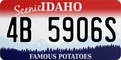 ID license plate 4B5906S