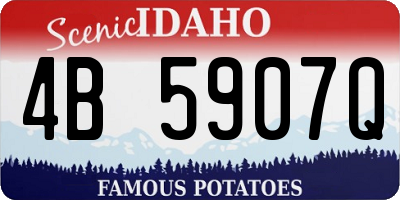 ID license plate 4B5907Q