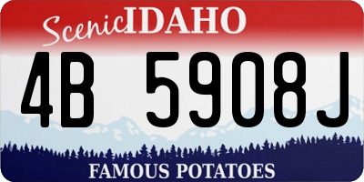ID license plate 4B5908J