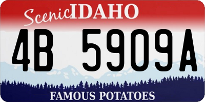 ID license plate 4B5909A