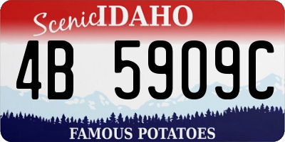 ID license plate 4B5909C