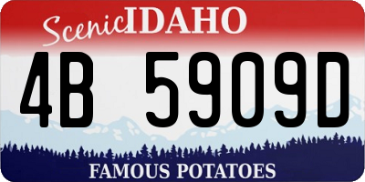 ID license plate 4B5909D